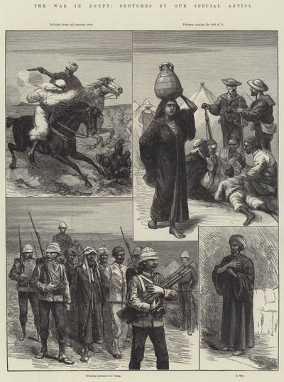 Kriget i Egypten (gravyr) av English School