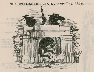 Wellington-statyn och bågen av English School