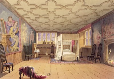 The White Room, Cotehele house, ca 1830-40 av English School