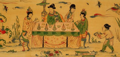 The Witcombe Cabinet, c.1697 (japanned och försilvrat trä) av English School