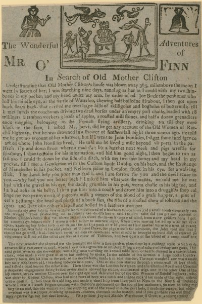 Mr OFinns underbara äventyr på jakt efter Old Mother Clifton av English School