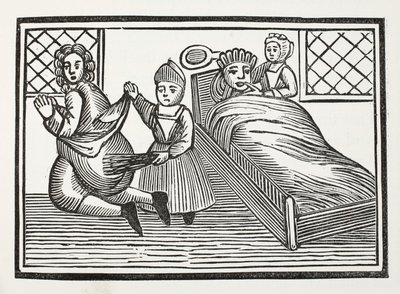 The World Turned Upside Down, illustration från Chap-books of the Eighteenth Century av John Ashton, pub. 1882 av English School
