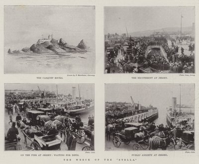 Vraket av "Stella" (litho) av English School