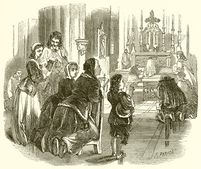 Den unga Moliere i kyrkan av English School