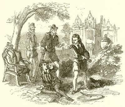 Den unge Oliver Cromwell av English School