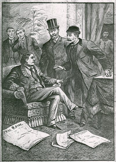 Gripandet av Oscar Wilde: The pet of London Society, en av våra mest framgångsrika dramatiker och poeter, arresterad på en hemsk anklagelse av English School