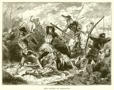 Slaget vid Agincourt av English School