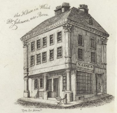 Dr Samuel Johnsons födelseplats av English School