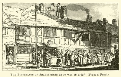 Shakespeares födelseplats som den var 1769 av English School