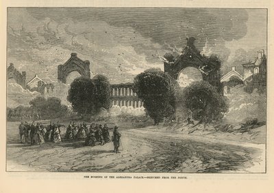 Brännandet av Alexandra Palace av English School