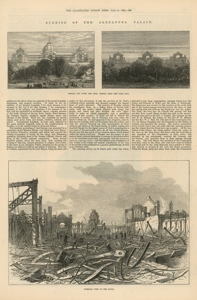 Brännandet av Alexandra Palace av English School