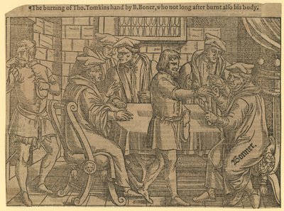 Die Verbrennung von Thomas Tomkins von English School