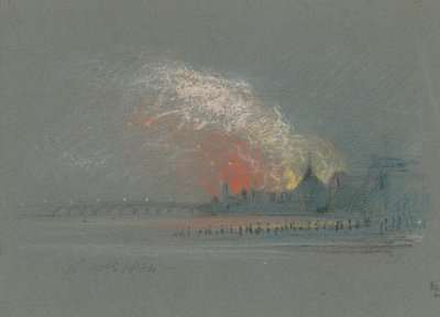 Brännandet av parlamentets hus, 16 oktober 1834 av English School