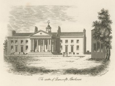 Bancrofts Almshouses centrum av English School