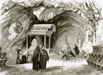 Kapellet St. Rosalia nära Palermo, på Sicilien av English School