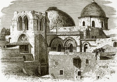 Den heliga gravens kyrka i Jerusalem av English School