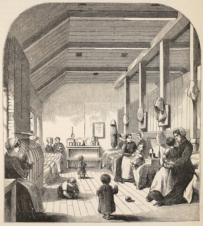 Den dömda barnkammaren i Brixton, illustration från The Criminal Prisons of London och Scenes from Prison Life av Henry Mayhew och John Binny, pub. 1862 av English School