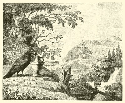 Kråkan och kannan (gravyr) av English School
