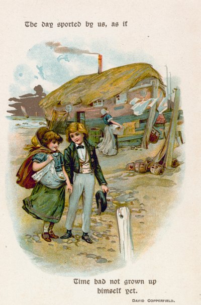 Dagen sportade av oss, som om tiden inte hade vuxit själv ännu. David Copperfield av English School