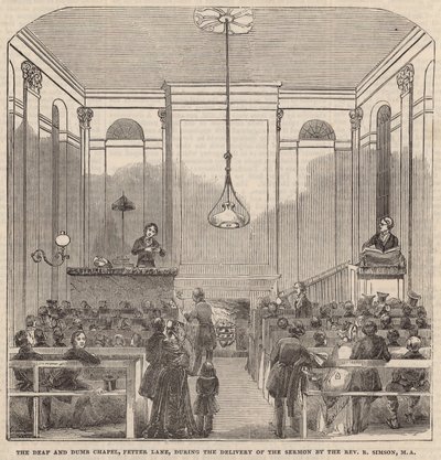 Dövstumma kapellet, Fetter Lane av English School