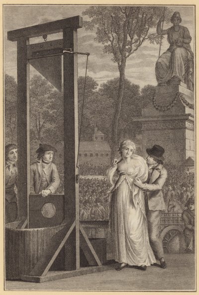 Charlotte Cordays död (gravyr) av English School