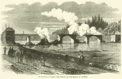 Försvaret av Paris, bränningen av bron i Asnieres, november 1870 av English School