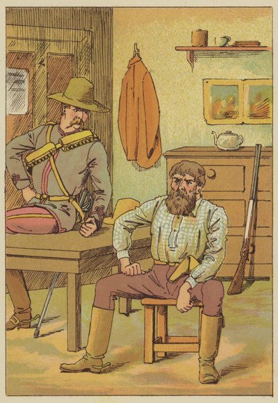 Avgången (färgad gravyr) av English School