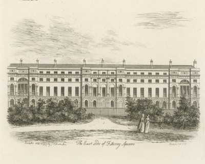 Den östra sidan av Fitzroy Square av English School