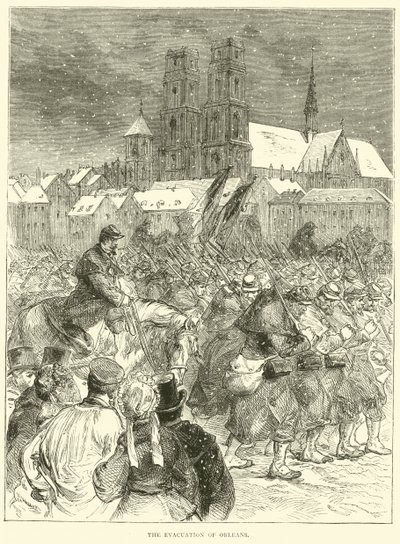 Evakueringen av Orleans, december 1870 av English School