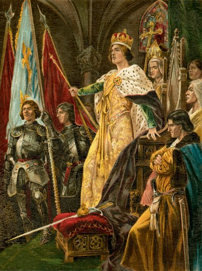 Uppmaningen till Edward IV (färglitografi) av English School
