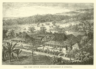 Den första holländska missionsbosättningen på Sumatra av English School