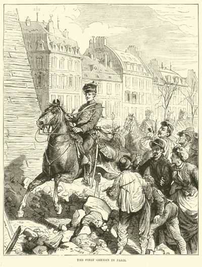 Den första tysken i Paris, februari 1871 av English School
