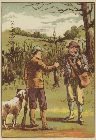 Det första dödandet (färgad gravyr) av English School