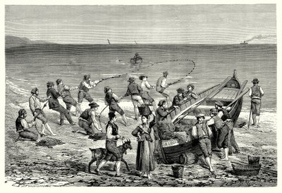 Fiskarna i Mentone (gravyr) av English School