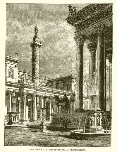 Trajanus forum och kolumn av English School