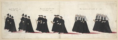 Drottning Elizabeth I:s begravningsprocession till Westminster Abbey, 28 april 1603 av English School