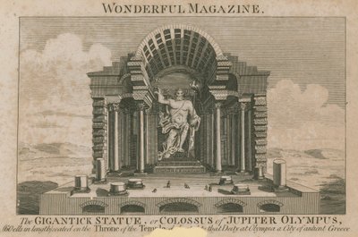 Den gigantiska statyn, eller kolossen av Jupiter Olympus av English School