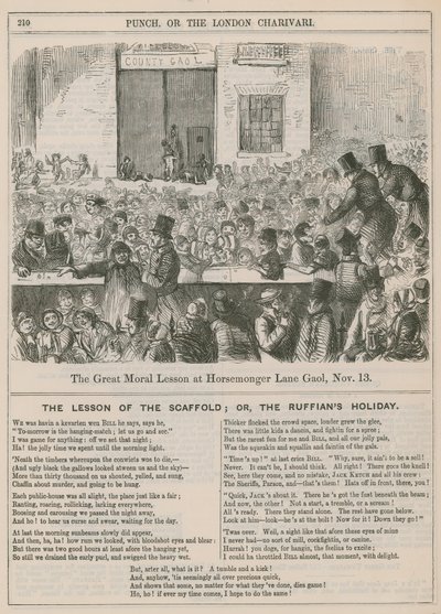 Den stora moraliska lektionen på Horsemonger Lane Gaol av English School