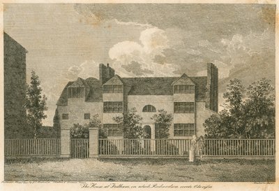 Huset på Parsons Green, nära Fulham, London, när Samuel Richardson skrev Clarissa av English School