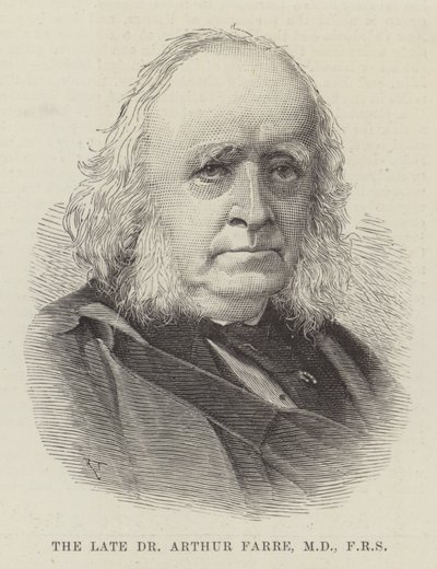 Den framlidne Dr Arthur Farre, MD, FRS (gravyr) av English School