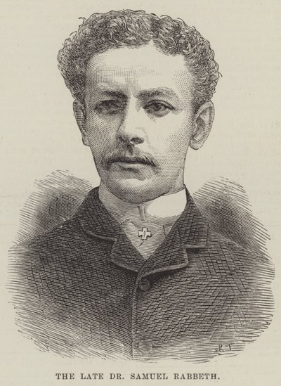 Den bortgångne Dr Samuel Rabbeth (gravyr) av English School
