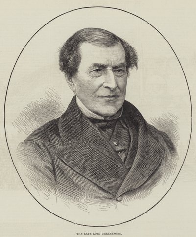 Den framlidne Lord Chelmsford (gravyr) av English School