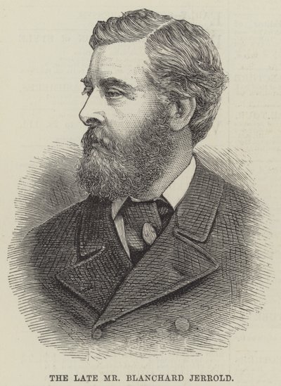 Den bortgångne herr Blanchard Jerrold (gravyr) av English School