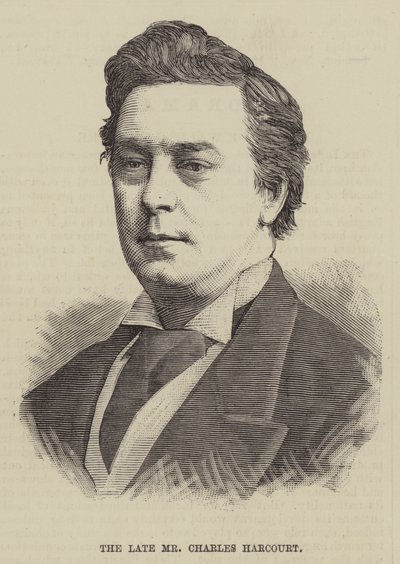 Den bortgångne Mr Charles Harcourt (gravyr) av English School