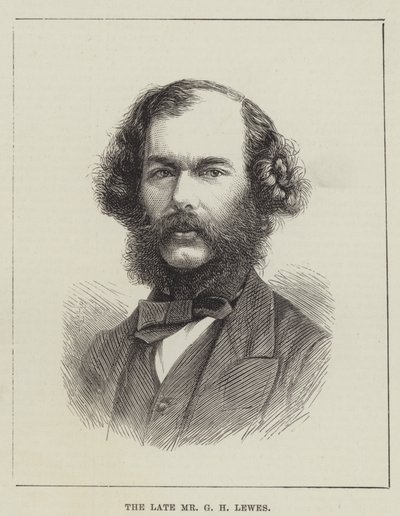 Den bortgångne Mr G H Lewes (gravyr) av English School