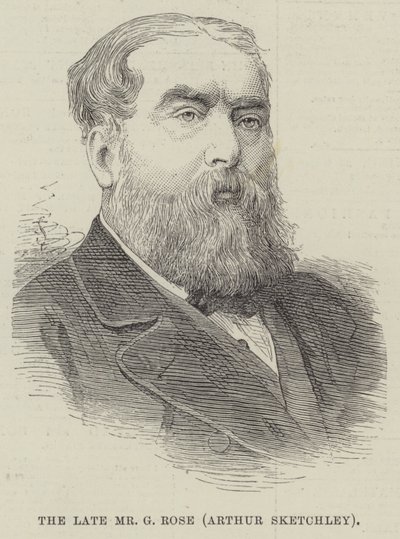 Den bortgångne Mr G Rose, Arthur Sketchley (gravyr) av English School