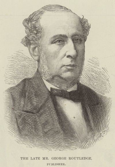 Den bortgångne Mr George Routledge, utgivare (gravyr) av English School