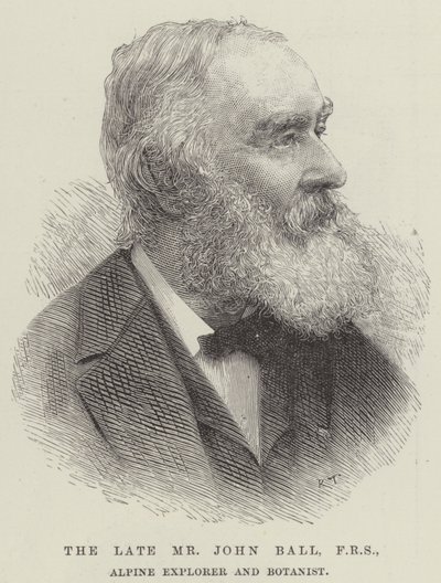 Den framlidne Mr John Ball, FRS, Alpine Explorer and Botanist (gravyr) av English School