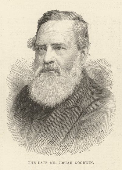Den bortgångne Mr Josiah Goodwin (gravyr) av English School