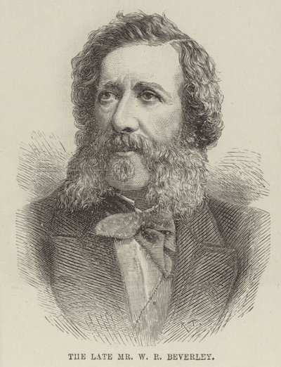 Den bortgångne Mr W R Beverley (gravyr) av English School